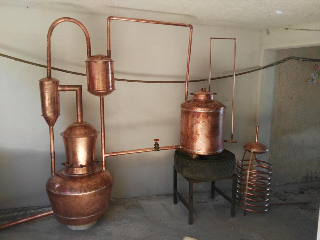 Alambique 1000L industrial