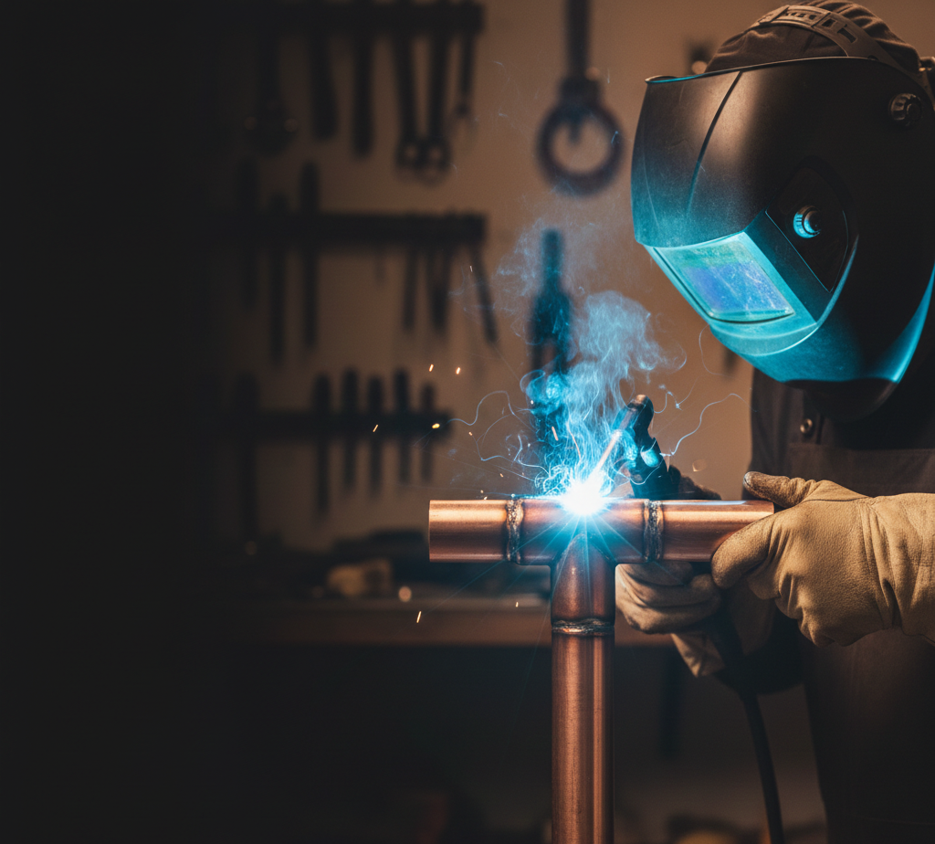 Soldadura artesanal del cobre